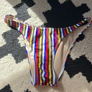 American Apparel Stripped Bikini Bottom